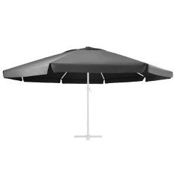 Tissu de remplacement pour parasol d'extérieur Anthracite 610cm 558862558862