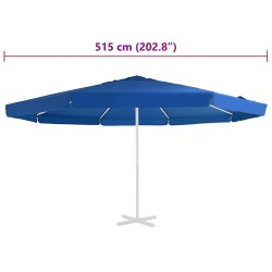 Tissu de remplacement pour parasol d'extérieur Bleu azuré 515cm 558866558866