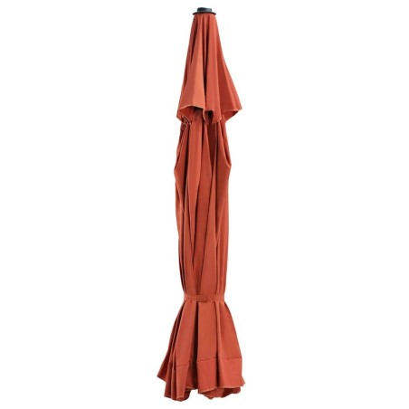 Tissu de remplacement de parasol d'extérieur Terre cuite 500 cm 558867558867