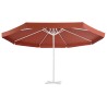 Tissu de remplacement de parasol d'extérieur Terre cuite 500 cm 558867558867