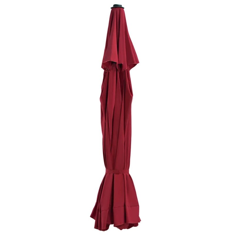 Tissu de remplacement pour parasol d'extérieur Bordeaux 515 cm 558868558868