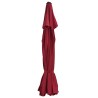 Tissu de remplacement pour parasol d'extérieur Bordeaux 515 cm 558868558868