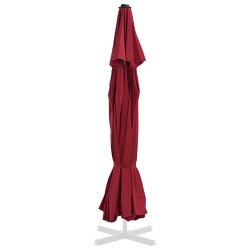 Tissu de remplacement pour parasol d'extérieur Bordeaux 515 cm 558868558868