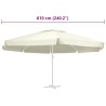 Tissu de remplacement pour parasol d'extérieur Sable 610 cm 558869558869