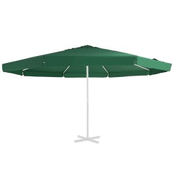 Tissu de remplacement pour parasol d'extérieur Vert 515 cm 558870558870