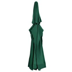 Tissu de remplacement pour parasol d'extérieur Vert 610 cm 558874558874