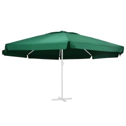 Tissu de remplacement pour parasol d'extérieur Vert 610 cm 558874558874