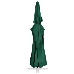 Tissu de remplacement pour parasol d'extérieur Vert 610 cm 558874558874