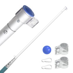 Drapeau du Portugal et mât 5,5 m Aluminium 558877558877