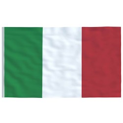 Drapeau de l'Italie et mât 5,5 m Aluminium 558878558878