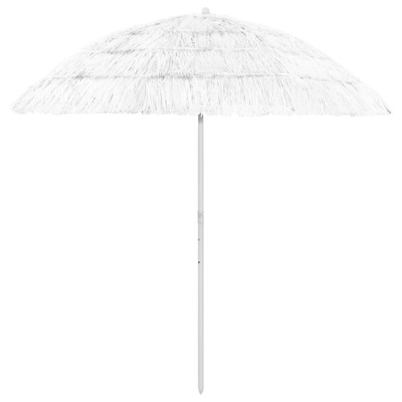 Parasol de plage Hawaii blanc 240 cm 558881558881