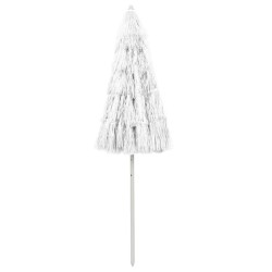 Parasol de plage Hawaii blanc 240 cm 558881558881