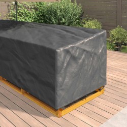 Housse pour meubles Noir 325 x 325 x 80 cm Tissu Oxford 420D 558889558889