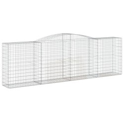 Paniers à gabions arqués 3 pcs 400x50x120/140 cm Fer galvanisé 558895558895