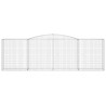 Paniers à gabions arqués 3 pcs 400x50x120/140 cm Fer galvanisé 558895558895