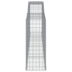 Paniers à gabions arqués 3 pcs 400x50x120/140 cm Fer galvanisé 558895558895
