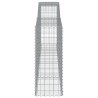 Paniers à gabions arqués 3 pcs 400x50x120/140 cm Fer galvanisé 558895558895