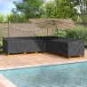 Housse pour meubles Noir 325 x 325 x 80 cm Tissu Oxford 210D 558896558896
