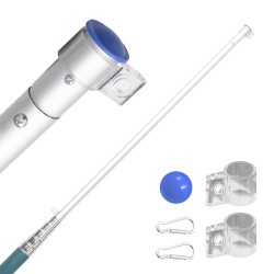 Drapeau de la Croatie et mât 5,5 m Aluminium 558902558902