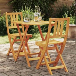 Ensemble bistrot 3 pcs Huile Naturelle Bois d'Acacia Massif 558917558917