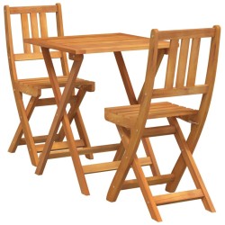 Ensemble bistrot 3 pcs Huile Naturelle Bois d'Acacia Massif 558917558917