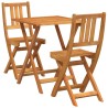 Ensemble bistrot 3 pcs Huile Naturelle Bois d'Acacia Massif 558917558917