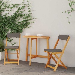 Ensemble bistrot 3 pcs Huile Naturelle Bois d'Acacia Massif 558925558925