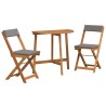 Ensemble bistrot 3 pcs Huile Naturelle Bois d'Acacia Massif 558925558925