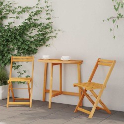 Ensemble bistrot 3 pcs Huile Naturelle Bois d'Acacia Massif 558929558929