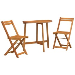 Ensemble bistrot 3 pcs Huile Naturelle Bois d'Acacia Massif 558929558929