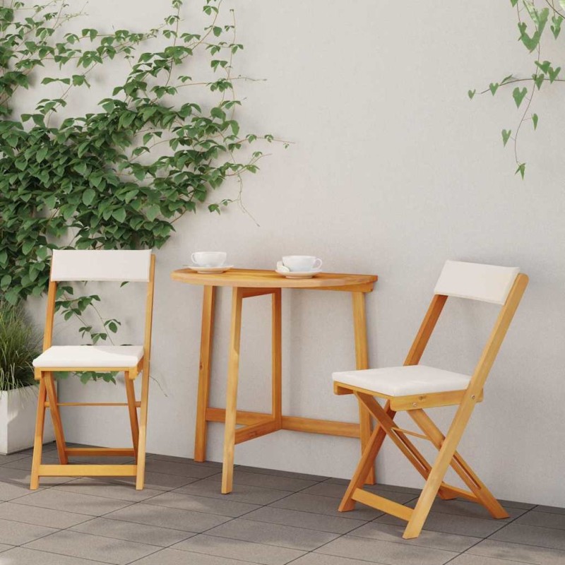 Ensemble bistrot 3 pcs Huile Naturelle Bois d'Acacia Massif 558930558930