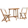 Ensemble bistrot 3 pcs Huile Naturelle Bois d'Acacia Massif 558930558930