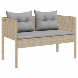 Ensemble de canapé de jardin 6 pcs Beige et Gris clair 558934558934
