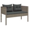 Ensemble de canapé de jardin 6 pcs Gris et Gris foncé polyrotin 558938558938