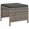 Ensemble de canapé de jardin 6 pcs Gris et Gris foncé polyrotin 558938558938
