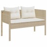 Ensemble de canapé de jardin 6 pcs Beige et crème polyrotin 558939558939