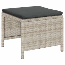 Ensemble de canapé de jardin 6 pcs Gris clair et gris foncé 558940558940