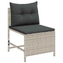 Ensemble de canapé de jardin 6 pcs Gris clair et gris foncé 558940558940