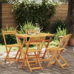 Ensemble bistrot 5 pcs Huile Naturelle Bois d'Acacia Massif 558949558949