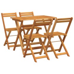 Ensemble bistrot 5 pcs Huile Naturelle Bois d'Acacia Massif 558949558949