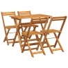 Ensemble bistrot 5 pcs Huile Naturelle Bois d'Acacia Massif 558949558949