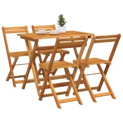 Ensemble bistrot 5 pcs Huile Naturelle Bois d'Acacia Massif 558949558949