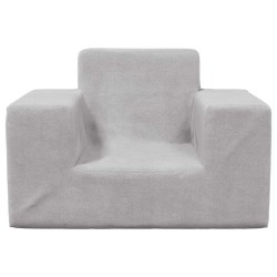 Canapé pour enfants Gris clair Peluche douce 558952558952