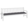 Coussin de banc de jardin anthracite 200x50x7 cm tissu oxford 558955558955