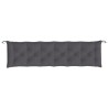 Coussin de banc de jardin anthracite 200x50x7 cm tissu oxford 558955558955