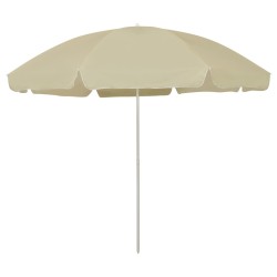 Parasol de plage jaune sable 300 cm 558965558965