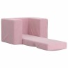 Canapé-lit pour enfants Rose Peluche douce 558968558968