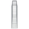 Paniers à gabions arqués 2 pcs 400x50x180/200 cm Fer galvanisé 558969558969