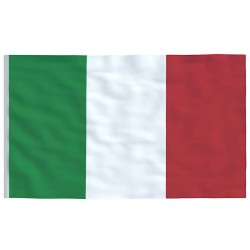 Drapeau de l'Italie et mât 6,08 m Aluminium 558972558972