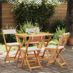 Ensemble bistrot 5 pcs Huile Naturelle Bois d'Acacia Massif 558975558975